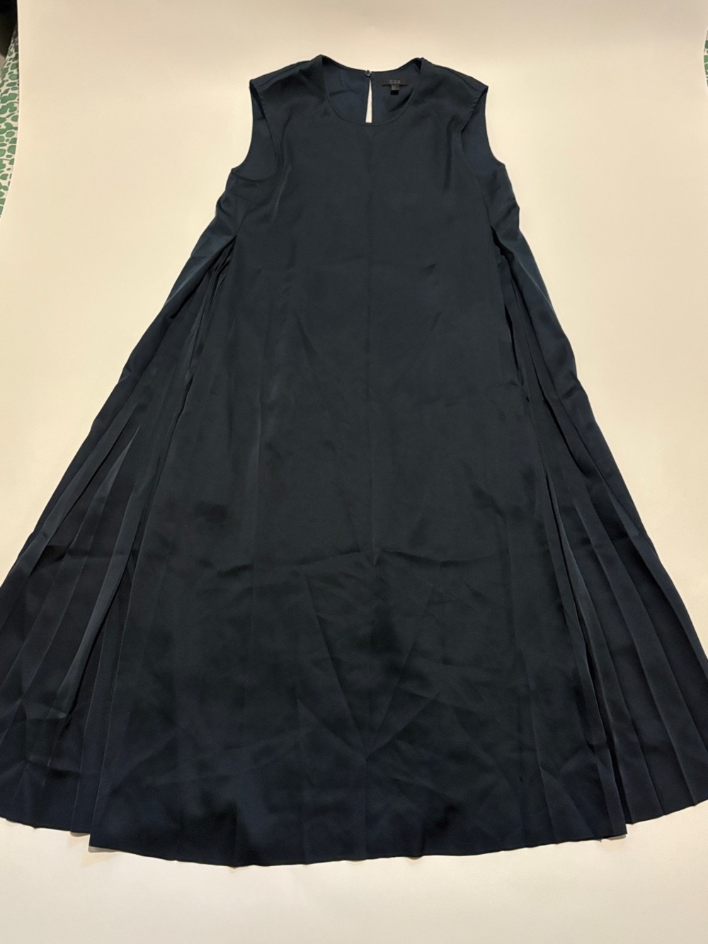 COS Sleeveless Maxi Dress with Pleated Side Panels